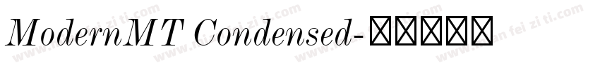 ModernMT Condensed字体转换